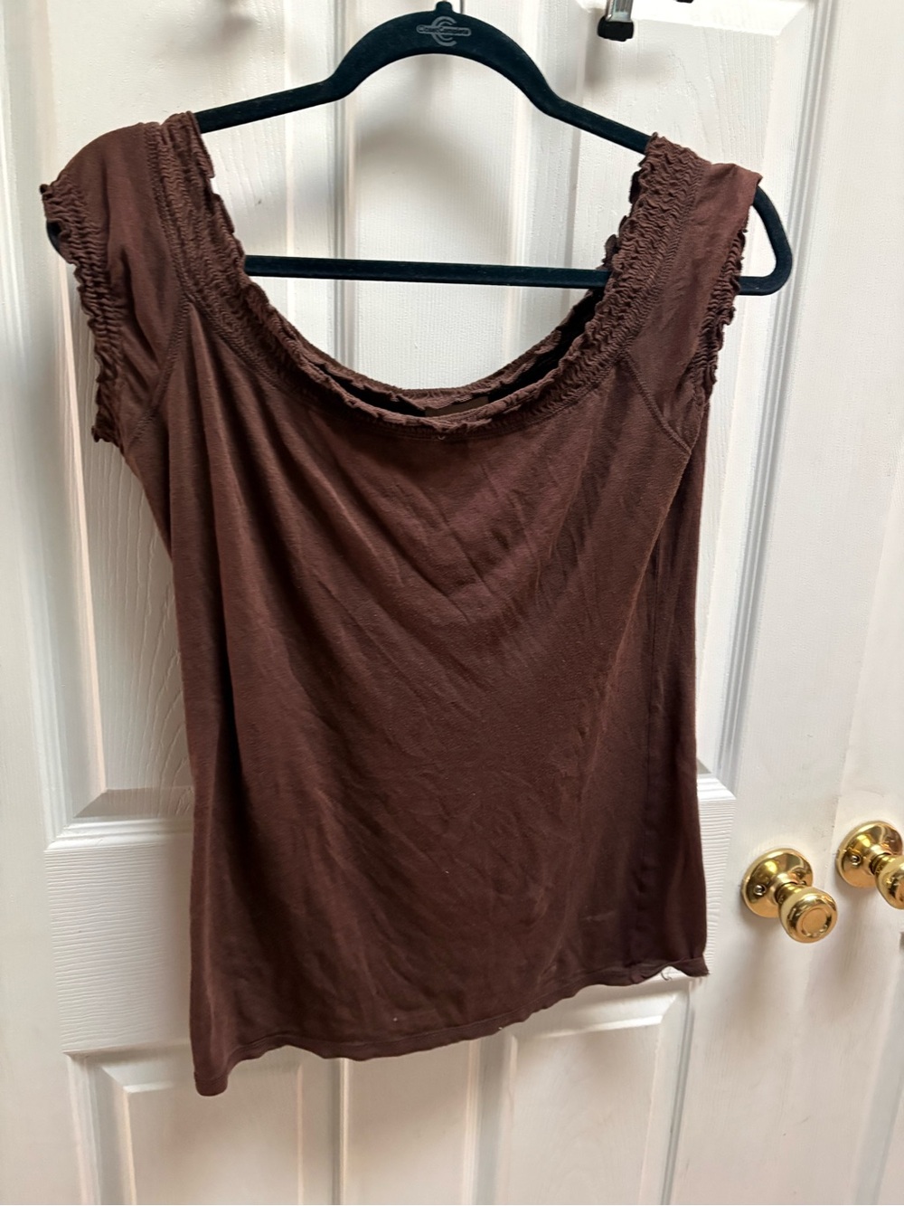 Y2K vintage Abercrombie & Fitch Brown Scoop Neck Tank